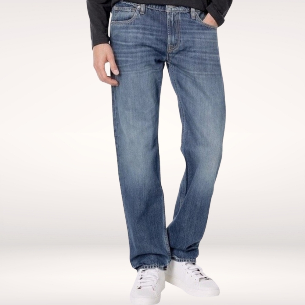 7 FOR ALL MANKIND Austyn Relaxed Straight Leg Blue Jeans Men's Size 40